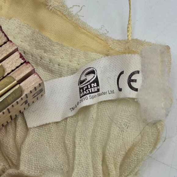 Vintage Spin Master Doll Top 2010 Yellow Lace Trimmed - Picture 2 of 5